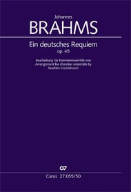 German Requiem Orchestra Scores/Parts sheet music cover